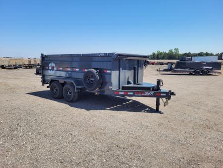 New 2026 Buckshot 83"x14' Telescopic Dump Trailer W/4' Sides