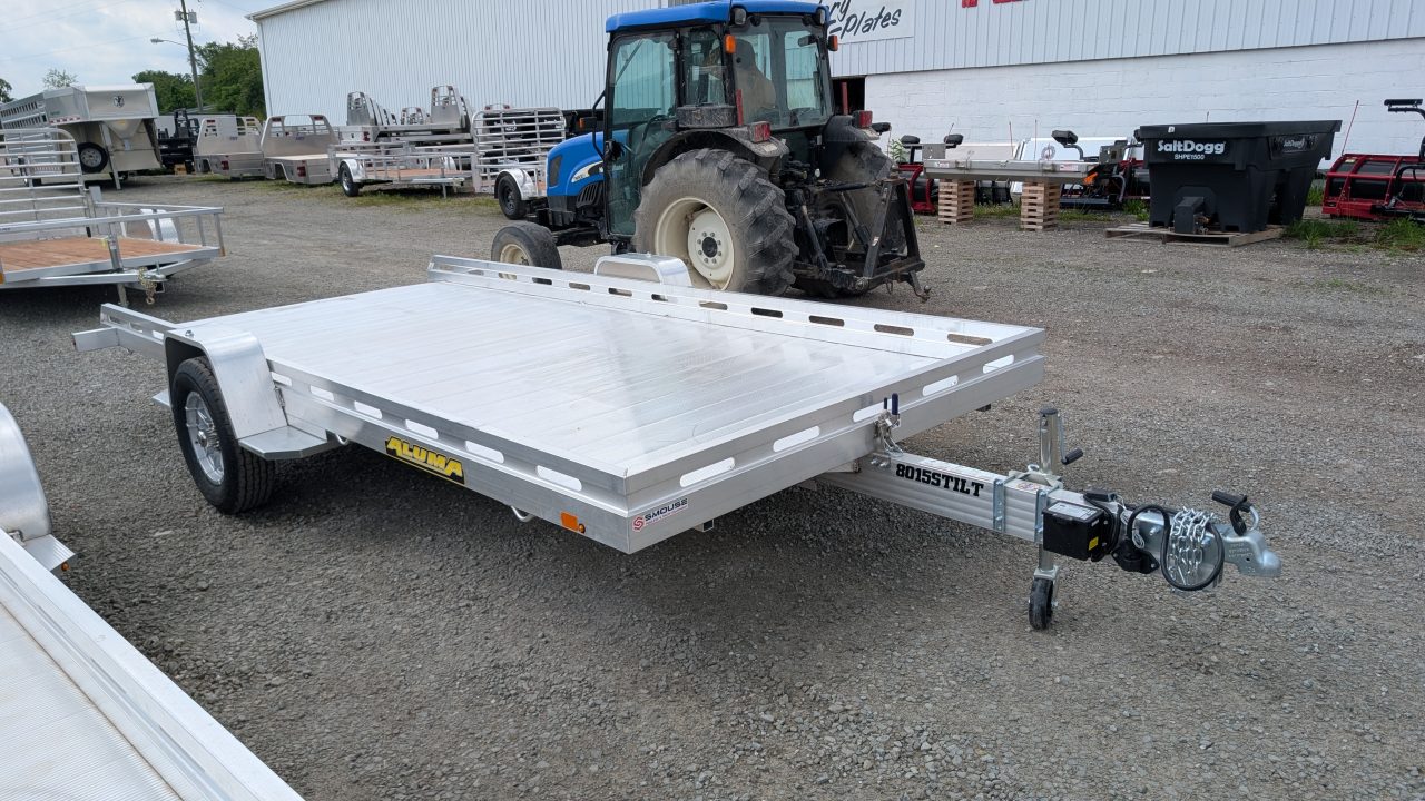 New 2027 Aluma 6'8" x 15 HD TILT Utility Trailer w/ Brakes