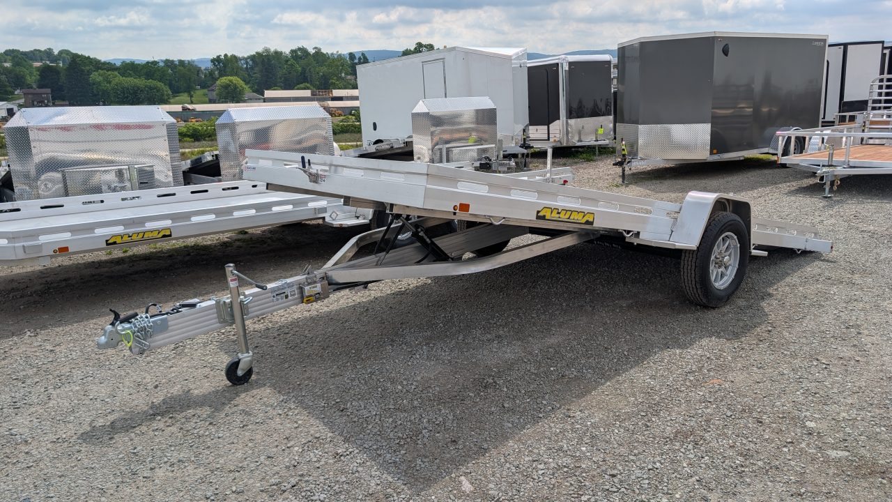 New 2027 Aluma 6'8" x 15 HD TILT Utility Trailer w/ Brakes