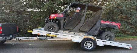 New 2027 Aluma 6'8  x 15 HD TILT Utility Trailer w/ Brakes