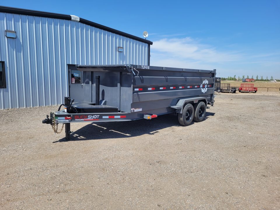 New 2026 Buckshot 83"x16' Telescopic Dump Trailer W/4' Sides
