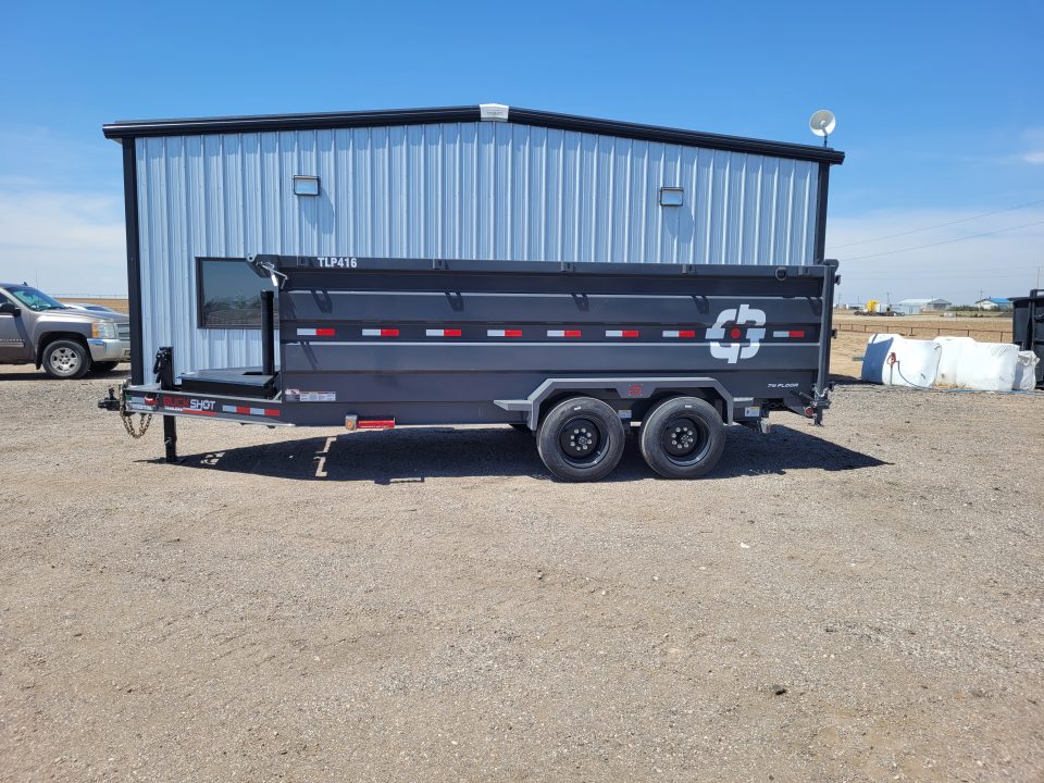 New 2026 Buckshot 83"x16' Telescopic Dump Trailer W/4' Sides