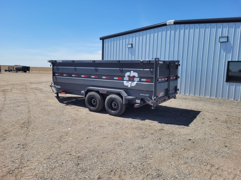 New 2026 Buckshot 83"x16' Telescopic Dump Trailer W/4' Sides