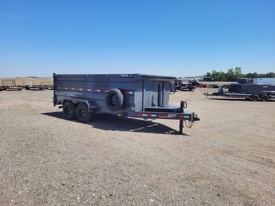 New 2026 Buckshot 83"x16' Telescopic Dump Trailer W/4' Sides