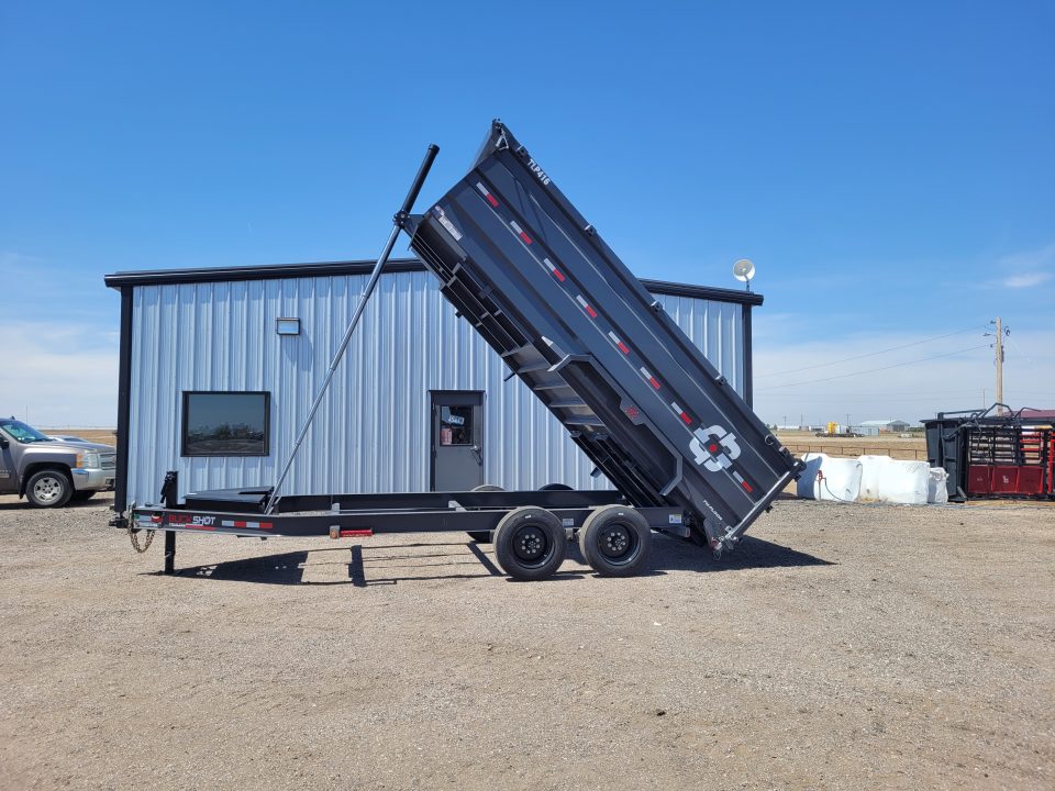 New 2026 Buckshot 83"x16' Telescopic Dump Trailer W/4' Sides
