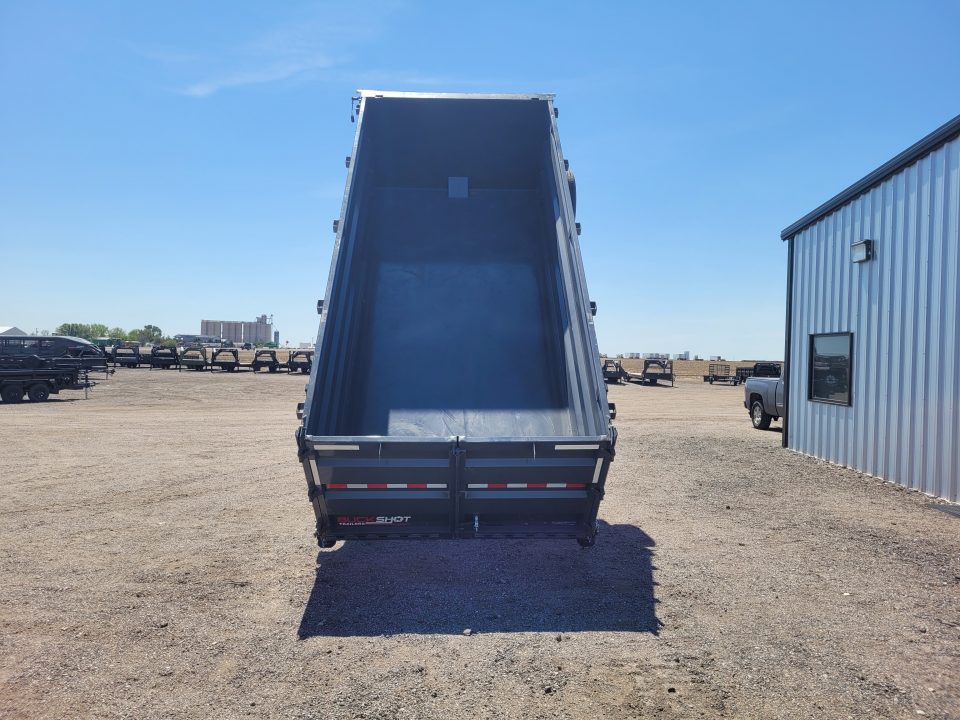 New 2026 Buckshot 83"x16' Telescopic Dump Trailer W/4' Sides