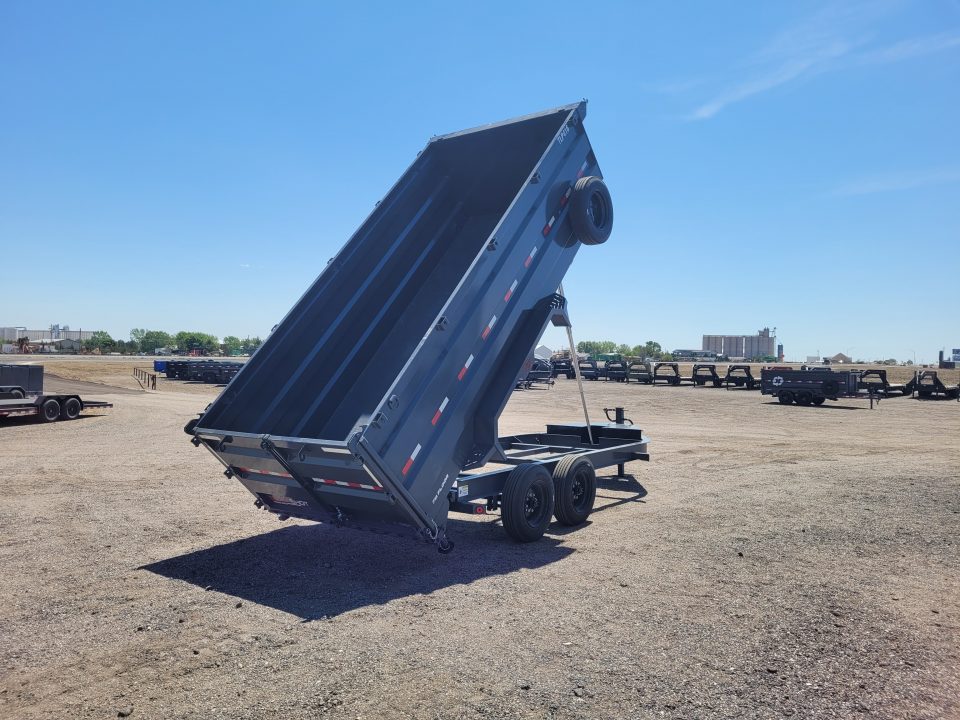 New 2026 Buckshot 83"x16' Telescopic Dump Trailer W/4' Sides