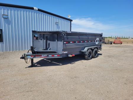 New 2026 Buckshot 83"x16' Telescopic Dump Trailer W/4' Sides