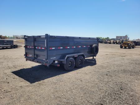 New 2026 Buckshot 83"x16' Telescopic Dump Trailer W/4' Sides
