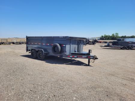 New 2026 Buckshot 83"x16' Telescopic Dump Trailer W/4' Sides