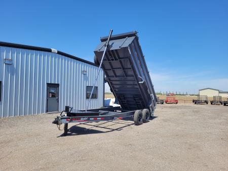 New 2026 Buckshot 83"x16' Telescopic Dump Trailer W/4' Sides