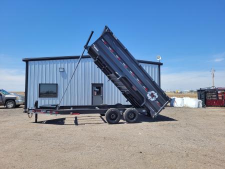 New 2026 Buckshot 83"x16' Telescopic Dump Trailer W/4' Sides