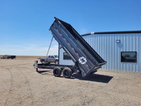 New 2026 Buckshot 83"x16' Telescopic Dump Trailer W/4' Sides