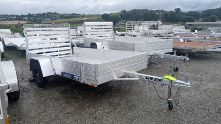 Used 2027 Aluma 5'3  x 10 LW EDGE Utility w/ 12  Side Rack Kit