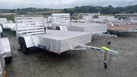 Used 2027 Aluma 5'3  x 10 LW EDGE Utility w/ 12  Side Rack Kit