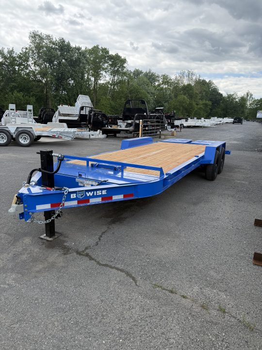 New 2026 BWise 20' - 14K Equipment Trailer w/ Full Width Ramps - BLUE