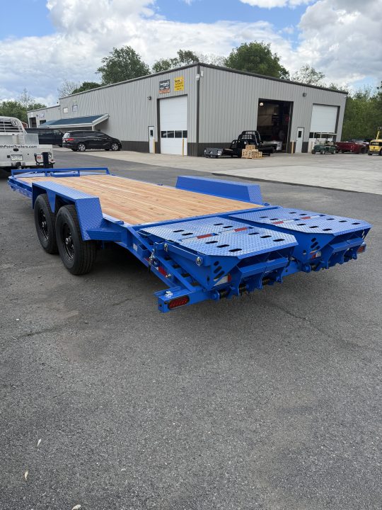 New 2026 BWise 20' - 14K Equipment Trailer w/ Full Width Ramps - BLUE