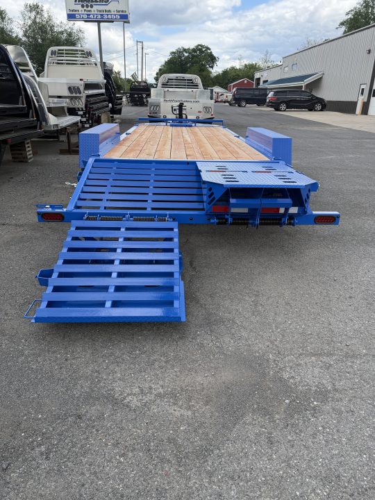 New 2026 BWise 20' - 14K Equipment Trailer w/ Full Width Ramps - BLUE
