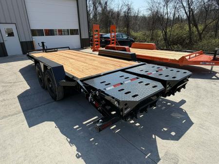 New 2026 BWISE 20' - 14K Equipment Trailer w/ Full Width Ramps