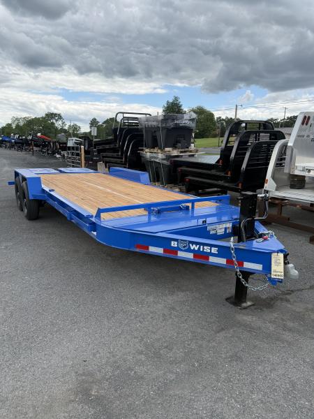 New 2026 BWise 20' - 14K Equipment Trailer w/ Full Width Ramps - BLUE