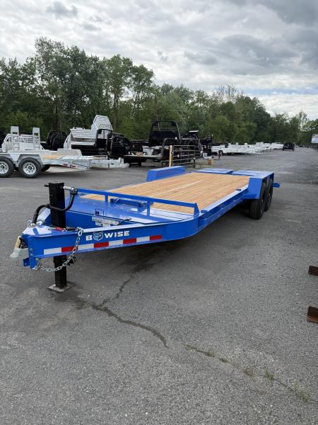 New 2026 BWise 20' - 14K Equipment Trailer w/ Full Width Ramps - BLUE