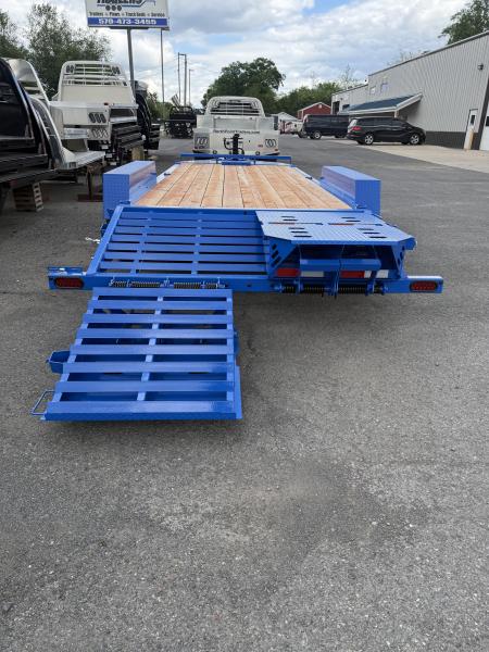 New 2026 BWise 20' - 14K Equipment Trailer w/ Full Width Ramps - BLUE