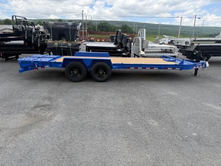 New 2026 BWise 20' - 14K Equipment Trailer w/ Full Width Ramps - BLUE