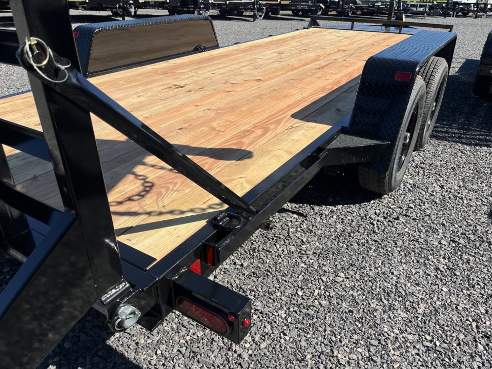 New 2026 BWISE 82x18' 10K - BLACK Equipment Trailer