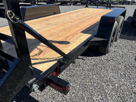 New 2026 BWISE 82x18' 10K - BLACK Equipment Trailer