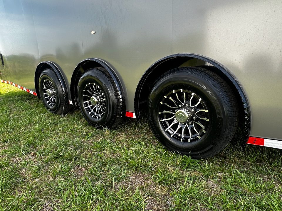 New 2026 Rock Solid Cargo 8.5x32 Race Trailer-Finished Interior-Triple 7000 TORSIONS -HD RAMP-10" BOGEY WHEELS-50 AMP ELECTRIC PACKAGE