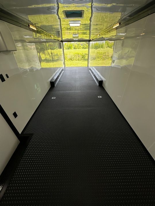New 2026 Rock Solid Cargo 8.5x32 Race Trailer-Finished Interior-Triple 7000 TORSIONS -HD RAMP-10" BOGEY WHEELS-50 AMP ELECTRIC PACKAGE