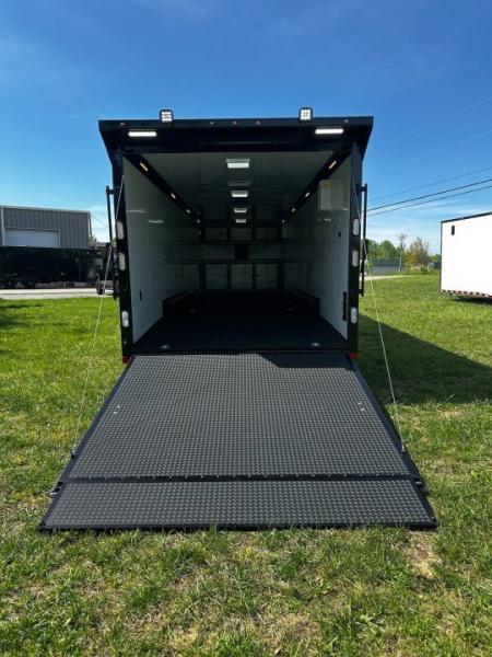 New 2026 Rock Solid Cargo 8.5x32 Race Trailer-Finished Interior-Triple 7000 TORSIONS -HD RAMP-10" BOGEY WHEELS-50 AMP ELECTRIC PACKAGE