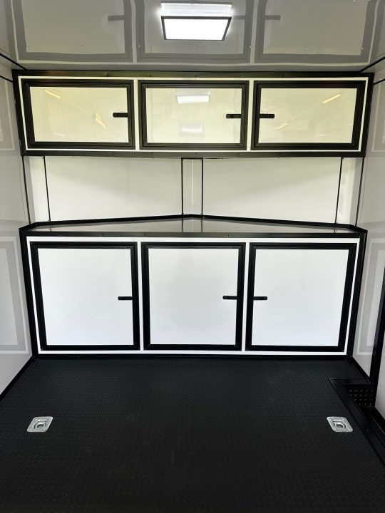 New 2026 Rock Solid Cargo 8.5x28 Race Trailer-Finished Interior-Triple 7000 TORSIONS -HD RAMP-10" BOGEY WHEELS