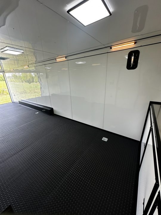 New 2026 Rock Solid Cargo 8.5x28 Race Trailer-Finished Interior-Triple 7000 TORSIONS -HD RAMP-10" BOGEY WHEELS