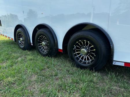 New 2026 Rock Solid Cargo 8.5x28 Race Trailer-Finished Interior-Triple 7000 TORSIONS -HD RAMP-10" BOGEY WHEELS