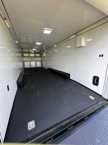 New 2026 Rock Solid Cargo 8.5x28 Race Trailer-Finished Interior-Triple 7000 TORSIONS -HD RAMP-10" BOGEY WHEELS