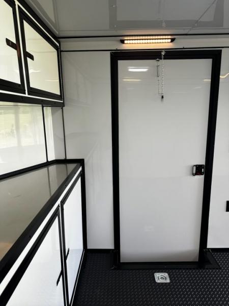 New 2026 Rock Solid Cargo 8.5x28 Race Trailer-Finished Interior-Triple 7000 TORSIONS -HD RAMP-10" BOGEY WHEELS
