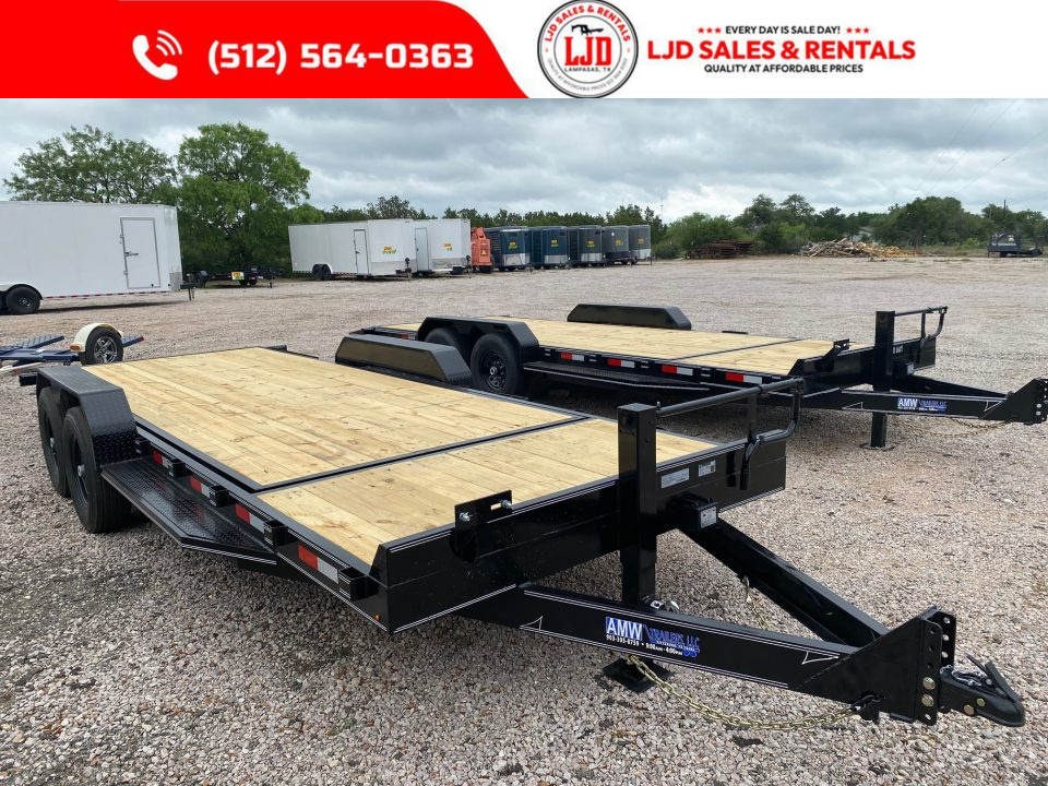 New 2026 AMW - Tilt / Equipment Trailer 83" X 22' - Heavy Duty - 16K GVWR