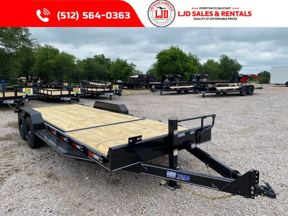 New 2026 AMW - Tilt / Equipment Trailer 83" X 22' - Heavy Duty - 16K GVWR