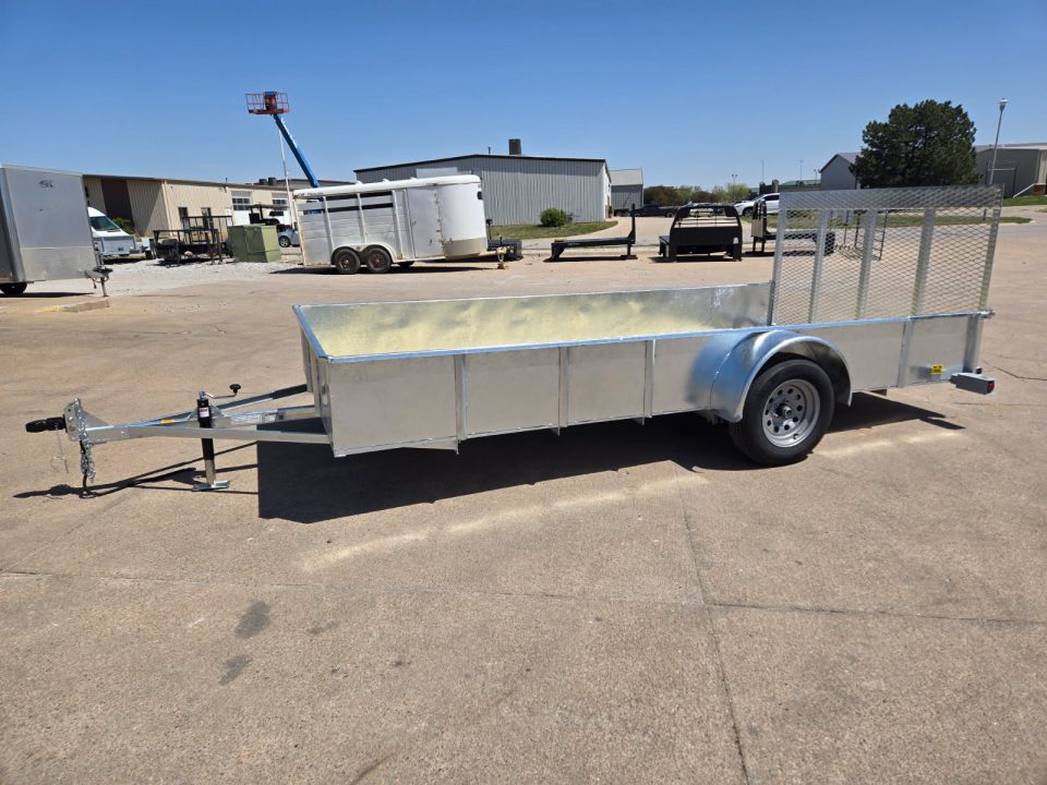New 2026 S&W Welding 80x14 Solid Side 3.5K Utility Trailer