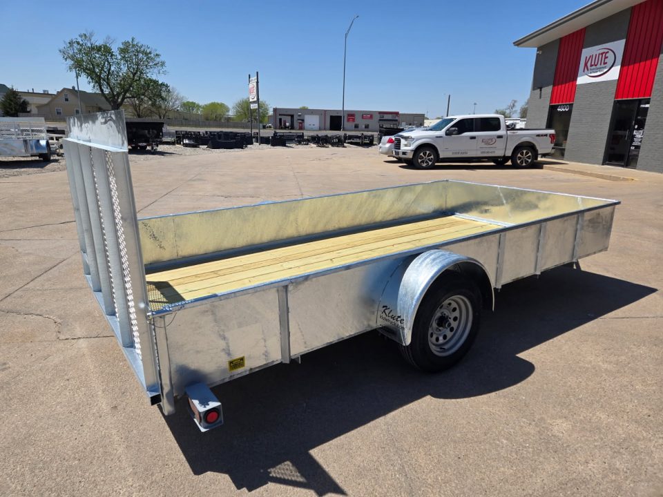 New 2026 S&W Welding 80x14 Solid Side 3.5K Utility Trailer
