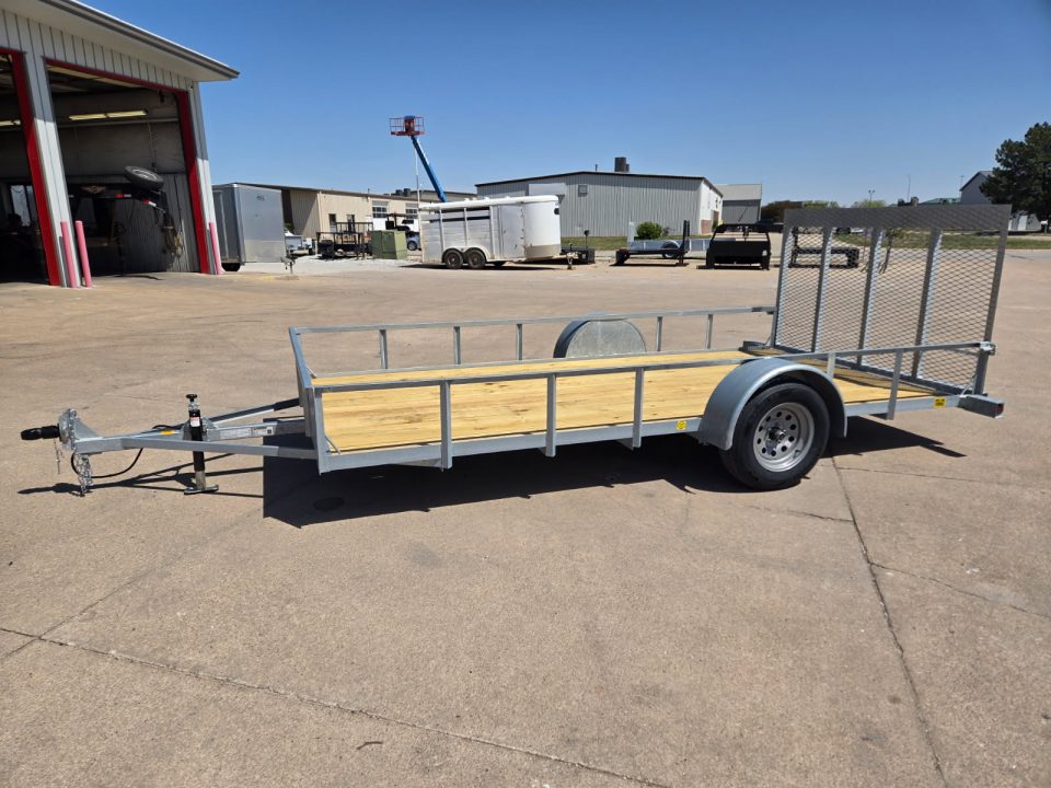 New 2026 S&W Welding 80x14 Rail Side 3.5K Utility Trailer