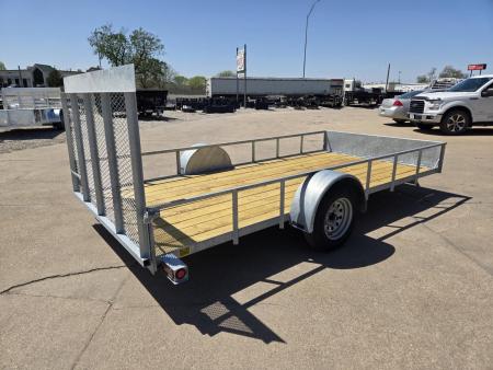 New 2026 S&W Welding 80x14 Rail Side 3.5K Utility Trailer