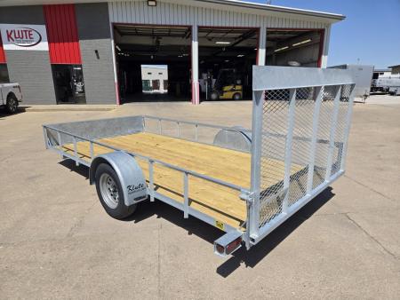 New 2026 S&W Welding 80x14 Rail Side 3.5K Utility Trailer