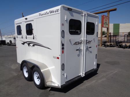 New 2027 Trails West *ADV MX II 2H * ADVENTURE MX II 2-Horse Slant Load Horse Trailer