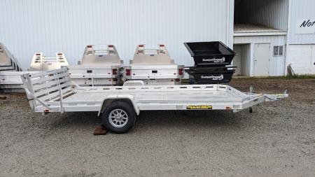 New 2027 Aluma 6'6" x 14 HD Utility Trailer w/ Bi-Fold Gate