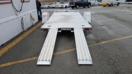New 2027 Aluma 6'10" x 14' HD Single Axle Utility Trailer w/ Underbody Ramps