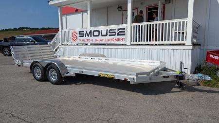 New 2027 Aluma 6'6" x 16' Tandem Axle Utility Trailer w/ Bi-Fold Gate