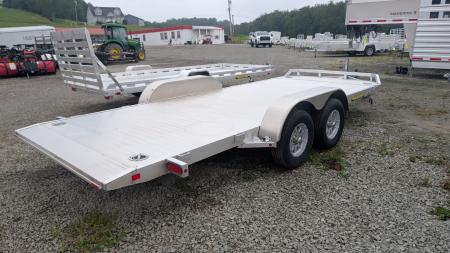 New 2027 Aluma 16' (20" Stationary + 16' TILT) Tilt Car Hauler Trailer