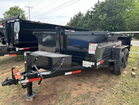 New 2026 Texas Pride Trailers 7x12x2 Tandem Axles Dump Trailer - Equipment Ramps